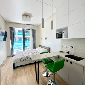 Апартаменты-студия с видом во двор №328,3 этаж Скай2