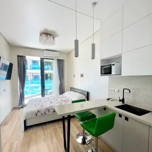 Апартаменты-студия с видом во двор №328,3 этаж Скай2